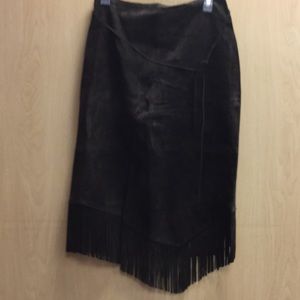Zebra Leather Skirt
